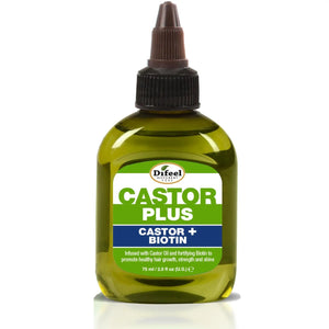 Difeel Hair Oil Castor+Biotin 2.5oz