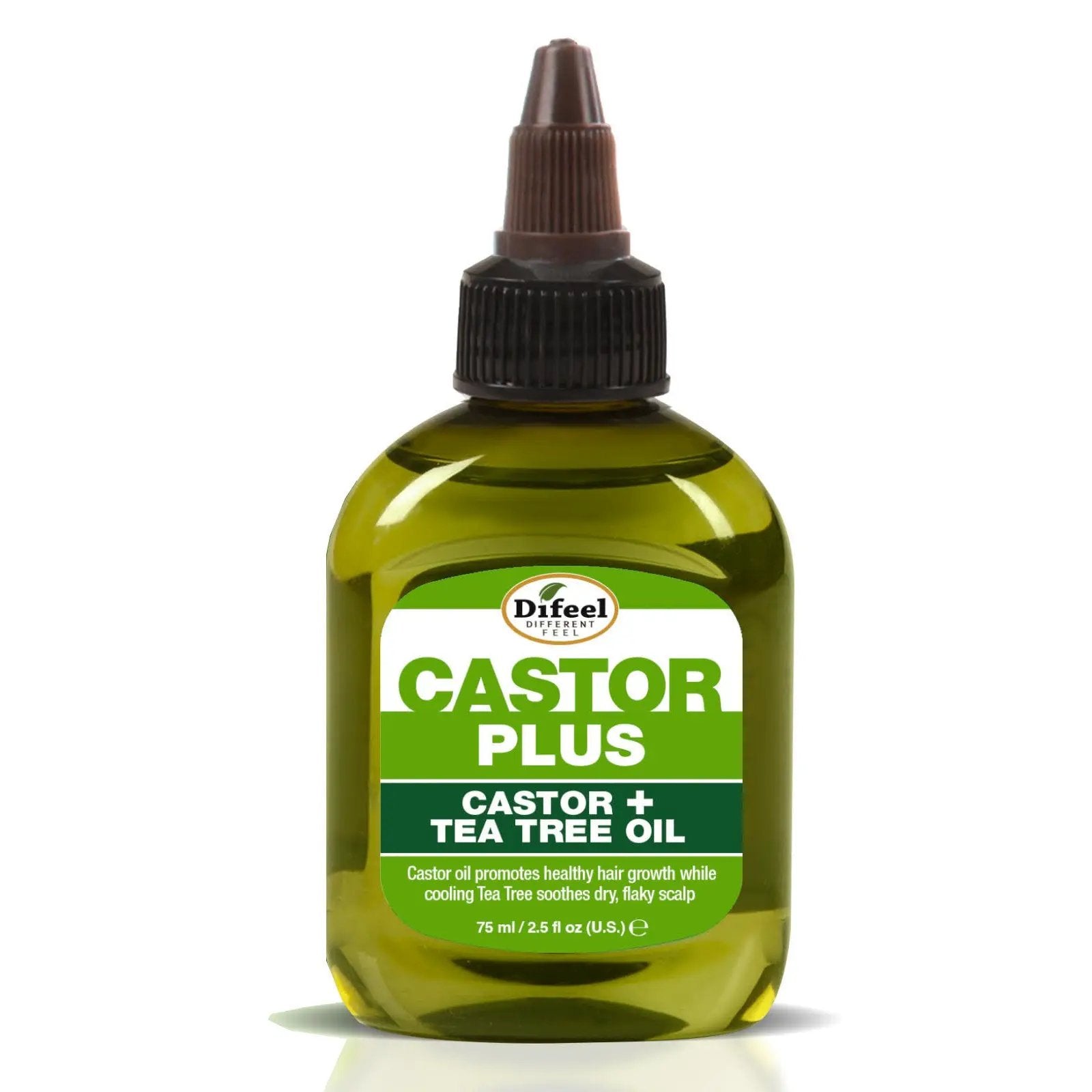 Difeel Hair Oil Castor+Tea Tree 2.5oz