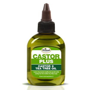 Difeel Hair Oil Castor+Tea Tree 2.5oz