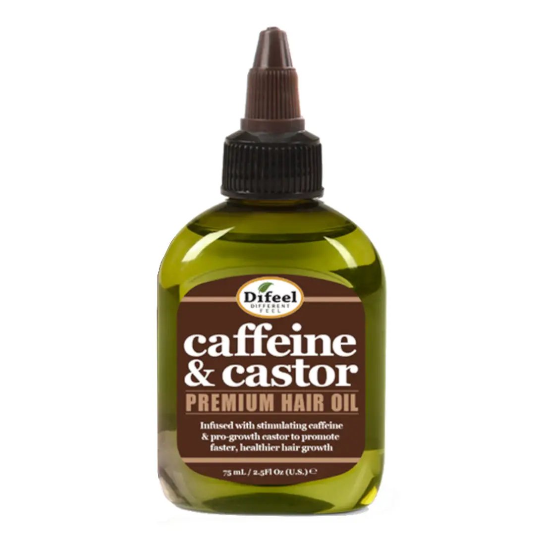 Difeel Caffeine & Castor Hair Oil 2.5oz