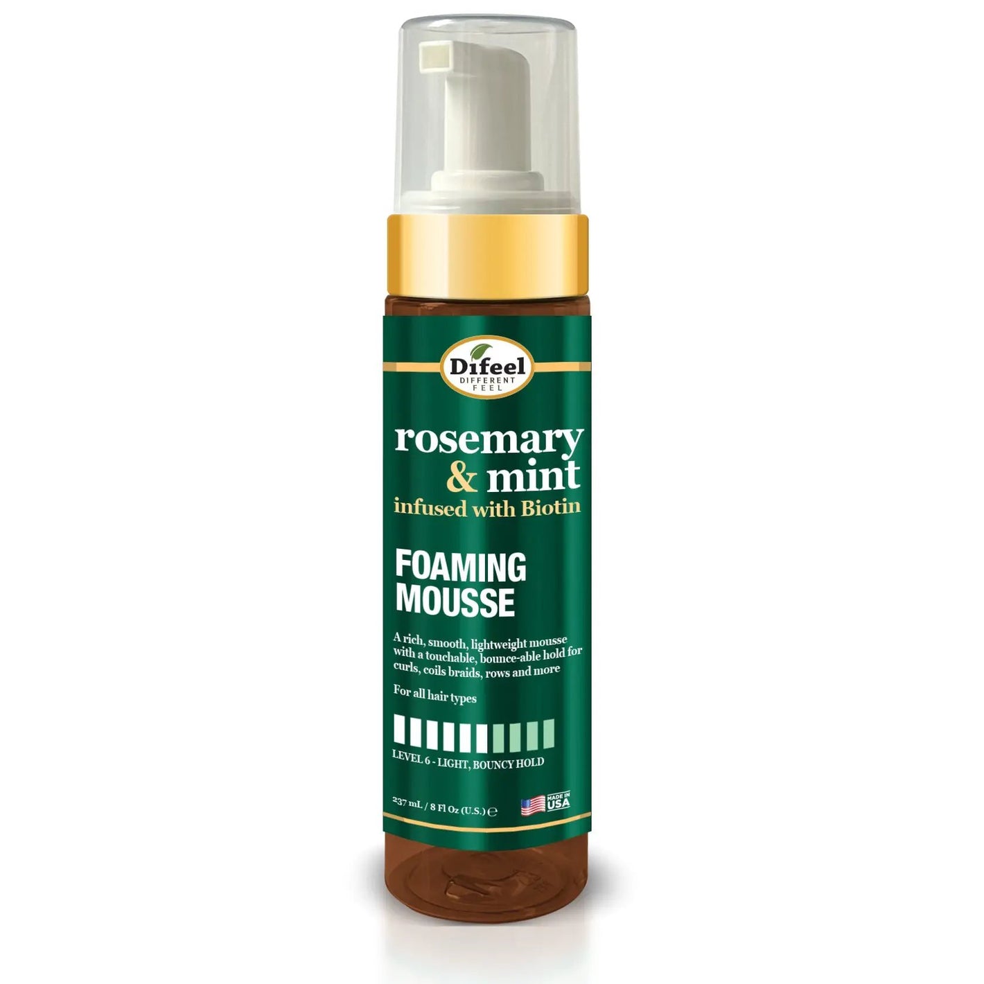 Difeel Rosemary Mint Mousse 8oz
