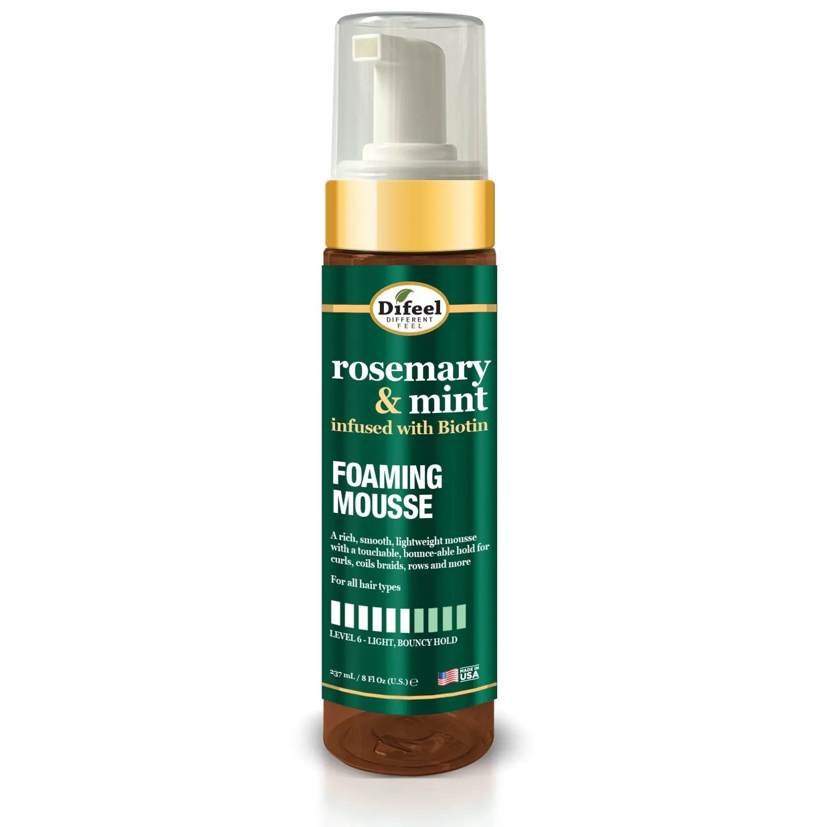 Difeel Rosemary Mint Mousse 8oz
