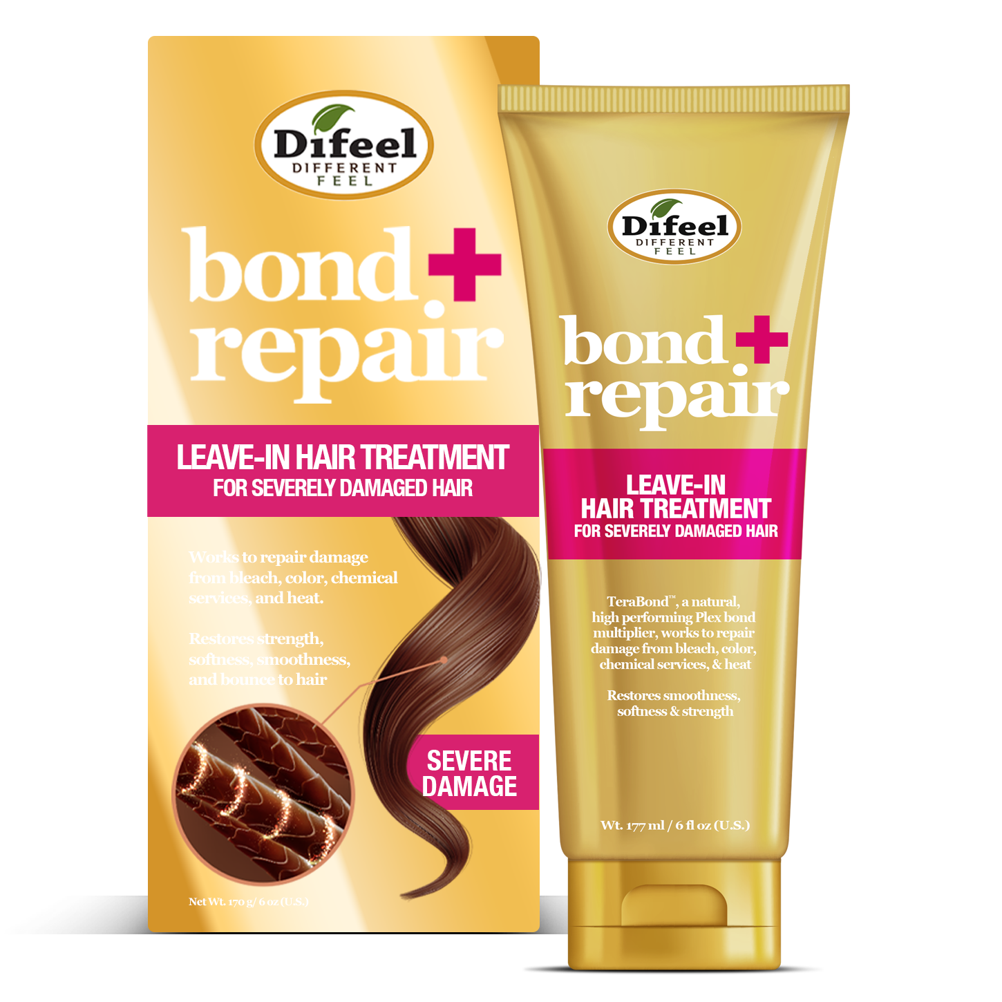 Difeel Bond+Repair Leave-In Treatment 6oz