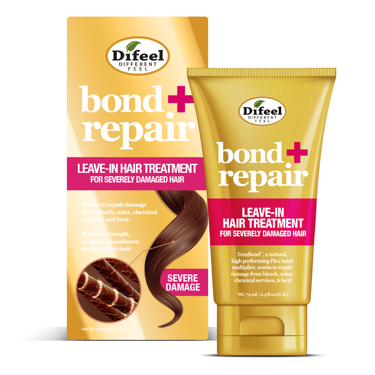 Difeel Bond+Repair Leave-In Treatment 2.5oz