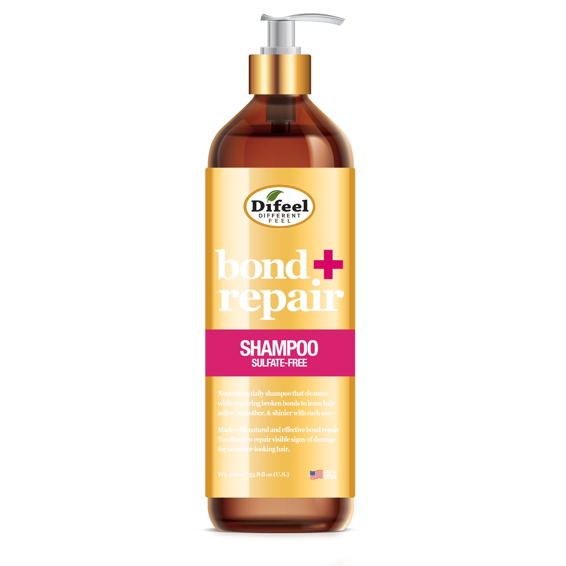 Difeel Bond+Repair Shampoo 33.8oz