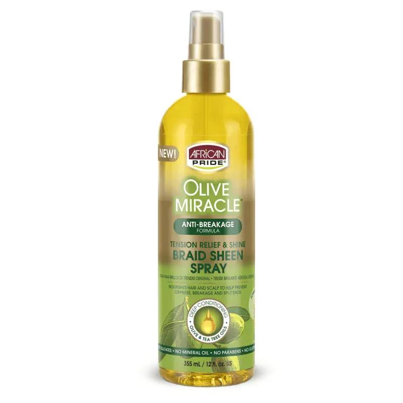 AFR PR Olive Miracle Braid Sheen Spray ( 12oz ) by African Pride
