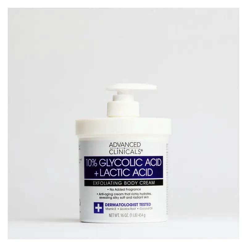 AC 10% GLYCOLIC ACID BODY CREAM 16OZ by Advanced Clinicals