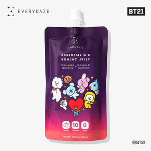 EVERYDAZE BT21 Essential Cs Konjac Jelly Lychee 10 Packs by EVERYDAZE