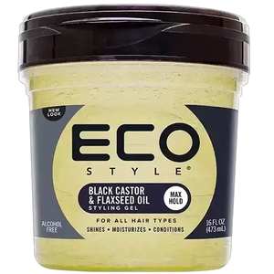 ECOCO Style Gel Black Castor Flaxseed 8oz