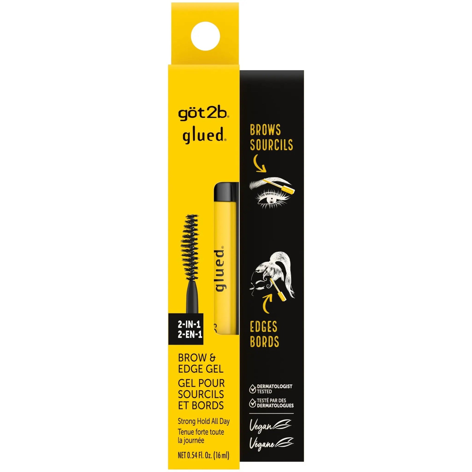 GOT2B GLUED BROW&EDGES GEL .54 OZ by Got2b