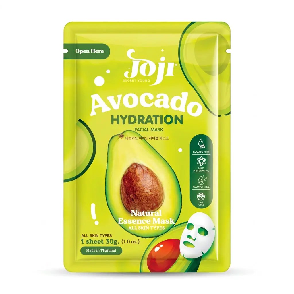 JOJI SECRET YOUNG AVOCADO HYDRATION FACIAL MASK [ x 10.00] by Joji Secret
