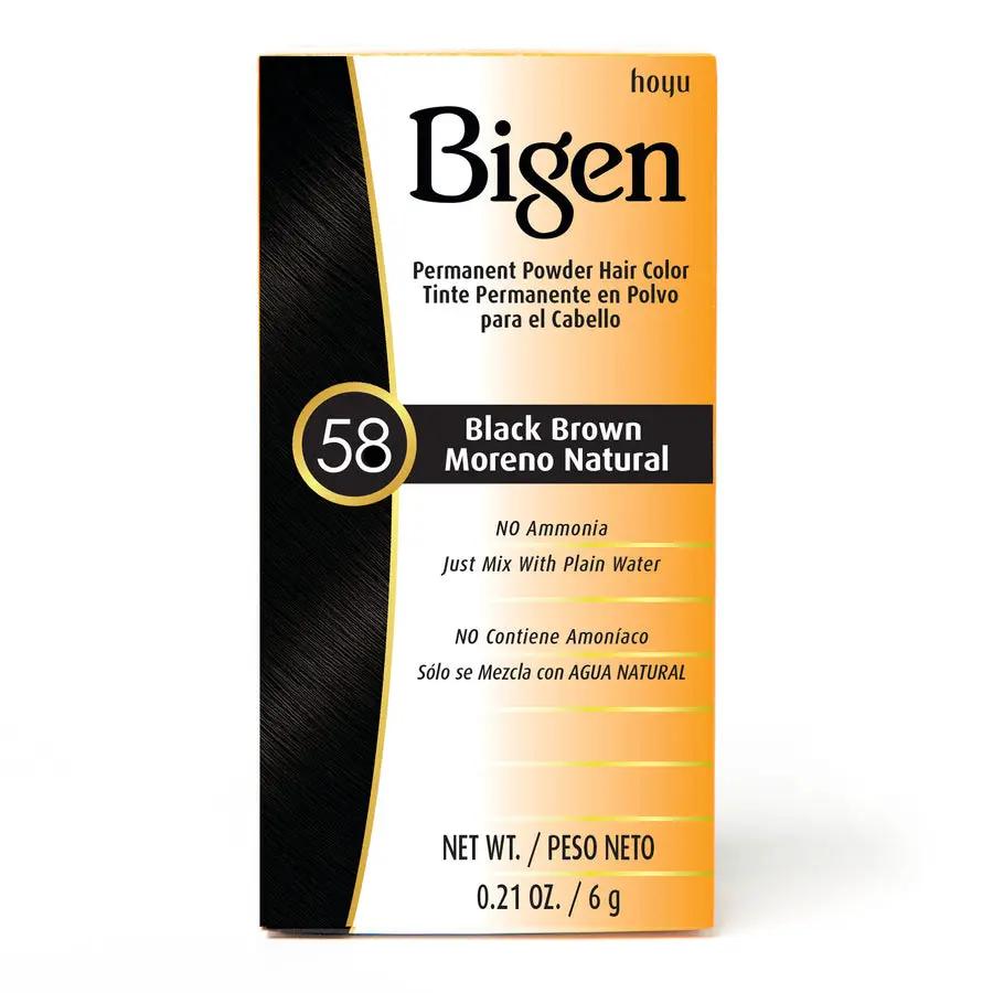 BIGEN HAIR COLOR 58 BLACK BROWN by Bigen
