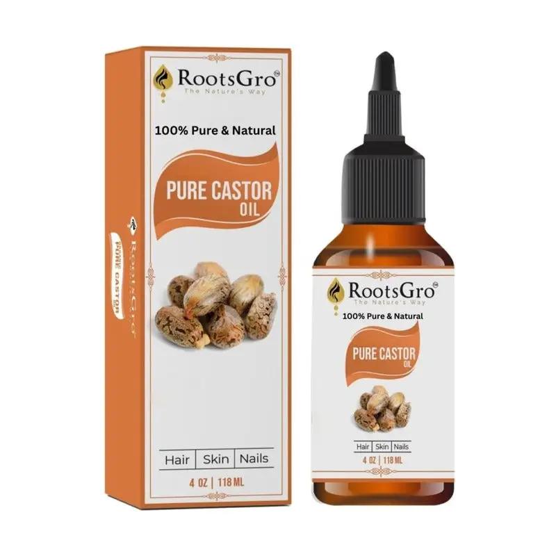 ROOTSGRO PURE CASTOR OIL 4 OZ by RootsGro