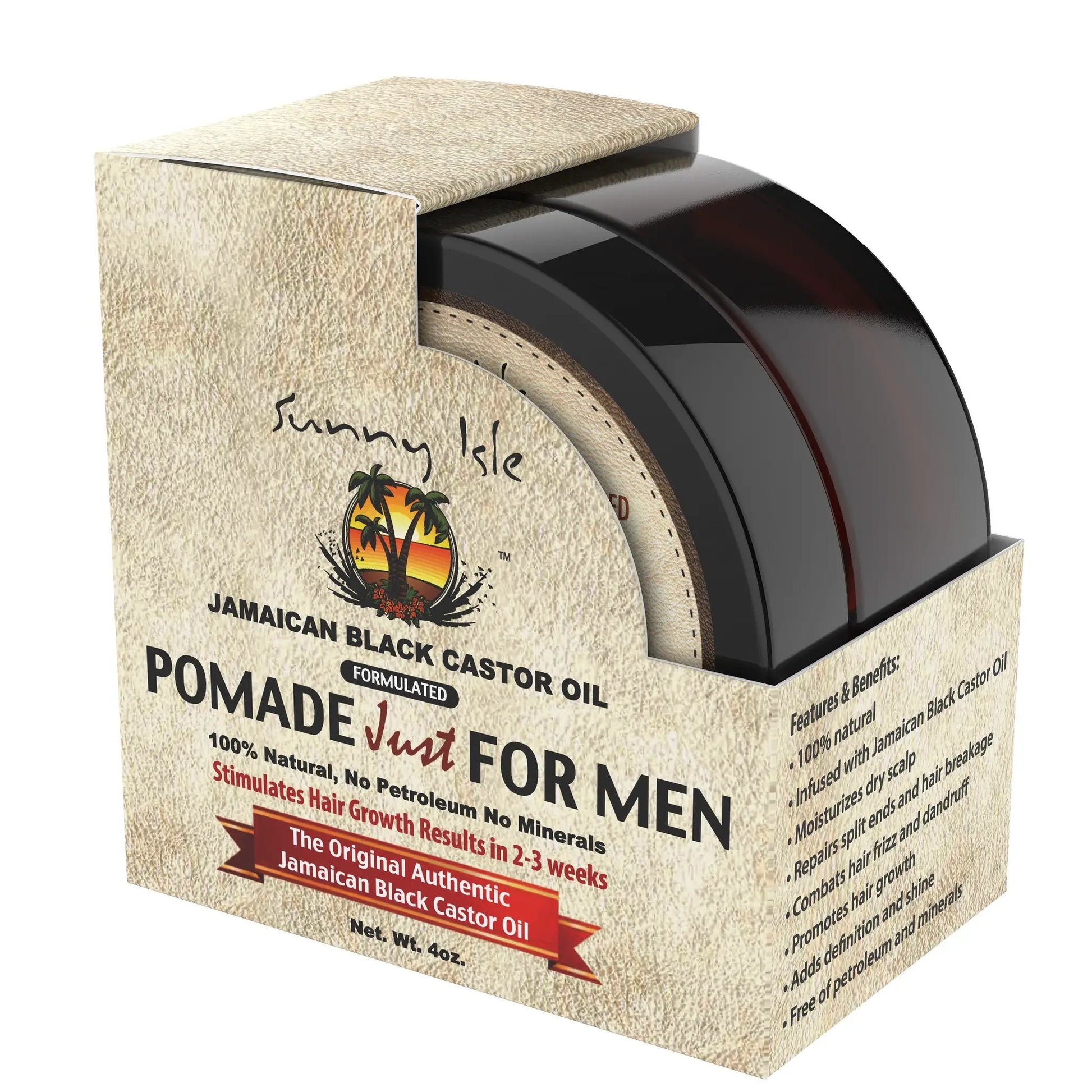 Sunny Isle JBCO Pomade for Men 4oz
