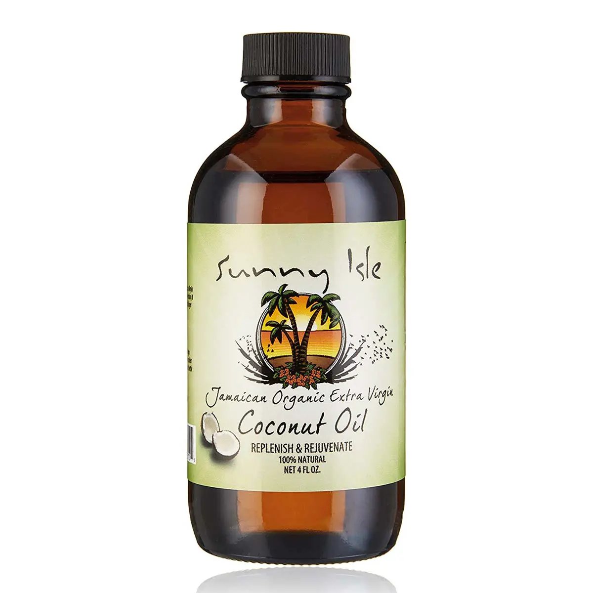 Sunny Isle Organic Extra Virgin Coconut Oil 4oz